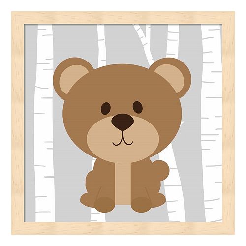 Woodland Bear Framed Wall Art