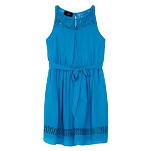 Girls 7-16 IZ Amy Byer Lace Inset Dress
