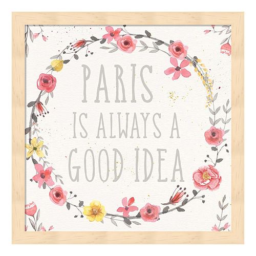 Paris Blooms IV Framed Wall Art