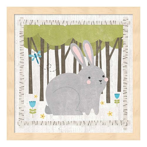 Woodland Hideaway Bunny Framed Wall Art