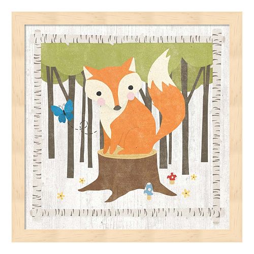 Woodland Hideaway Fox Framed Wall Art