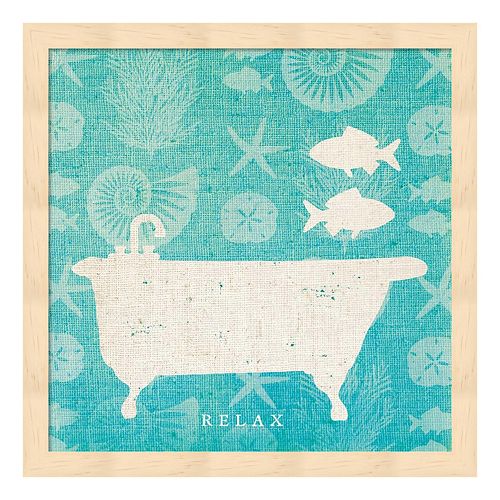 Pacific Bath I Framed Wall Art