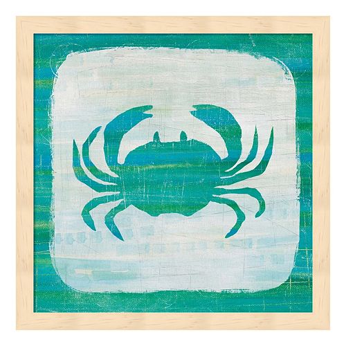 Ahoy V Blue Green Framed Wall Art