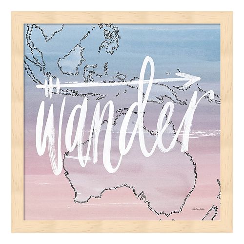 World Traveler “Wander” Framed Wall Art