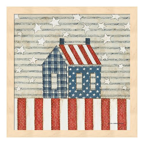 Americana Quilt V Framed Wall Art