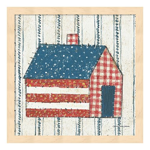 Americana Quilt III Framed Wall Art