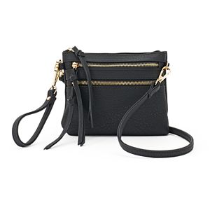 Deluxity Camelia Double Zip Crossbody Bag