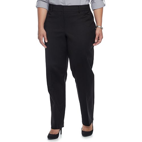 Plus Size Apt. 9® Torie Modern Fit Straight-Leg Dress Pants