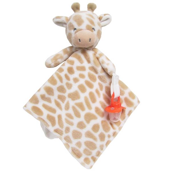 Carter's Giraffe Plush Security Blanket with Pacifier Clip