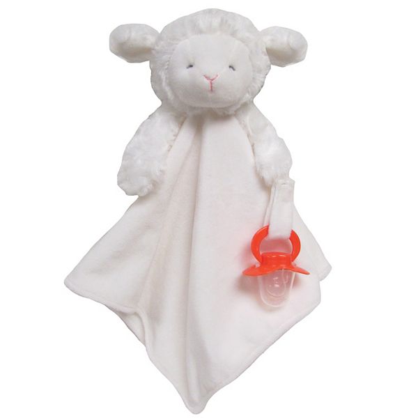 Carter's Lamb Plush Security Blanket with Pacifier Clip