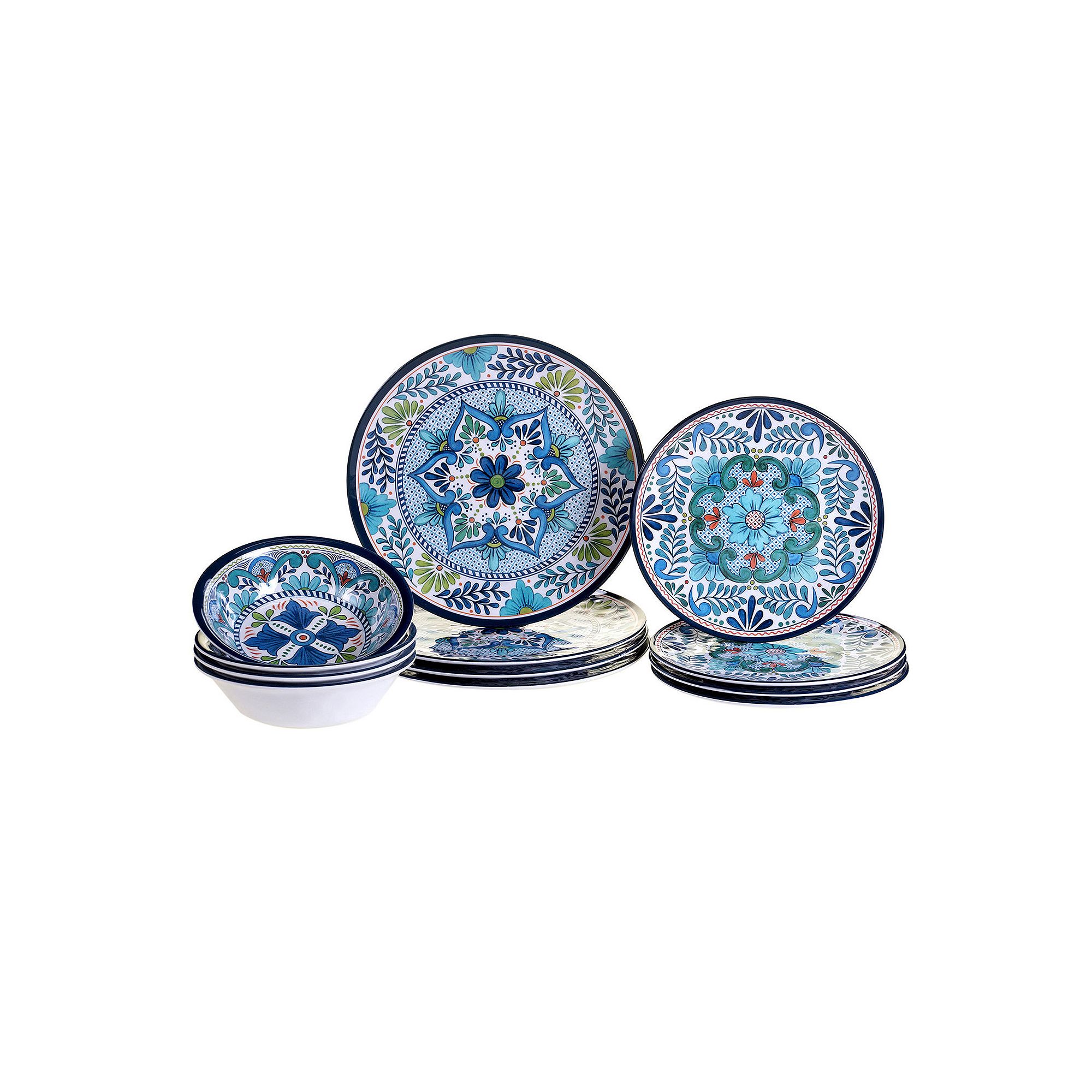 Certified International Talavera 12-pc. Dinnerware Set, Multicolor