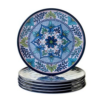 Certified International Talavera 6 pc Dinner Plate Set