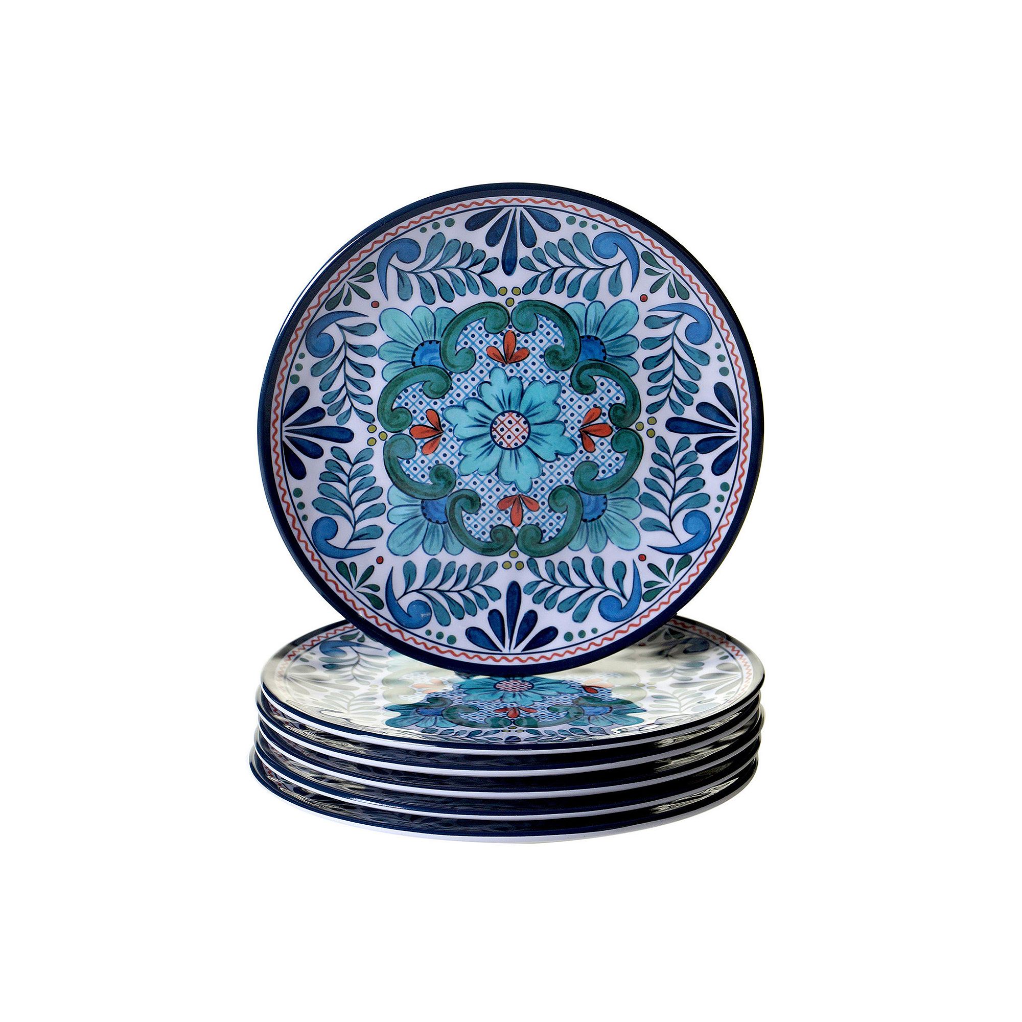 Certified International Talavera 6-pc. Salad Plate Set, Multicolor