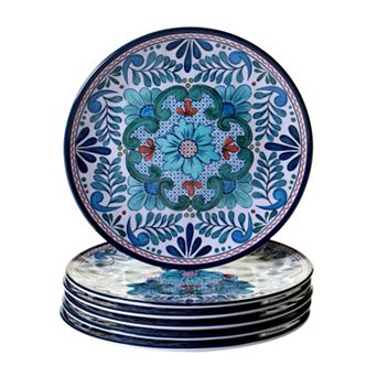 Certified International Talavera 6 pc Salad Plate Set