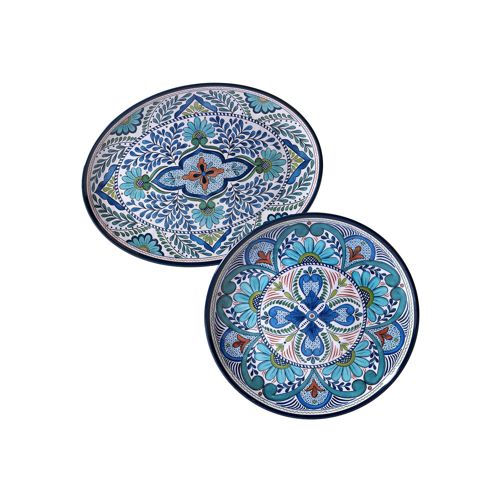 Certified International Talavera 2-pc. Platter Set, Multicolor