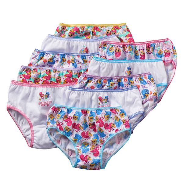 Girls 4 8 10 pk. Shimmer Shine Briefs