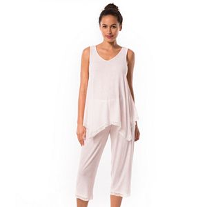 Maternity Pip & Vine Handkerchief Tank & Capri Sleep Set