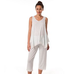 Maternity Pip & Vine Handkerchief Tank & Capri Sleep Set