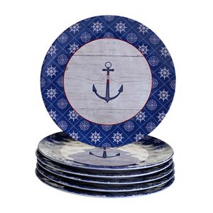 Certified International Nautique 6-pc. Dinner Plate Set