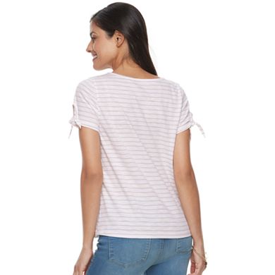 Petite Sonoma Goods For Life® Striped Graphic Tee