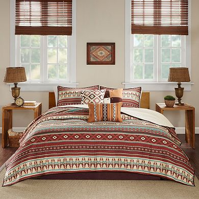 Madison Park 6-piece Davy Quilt Set with Shams and Decorative Pillows