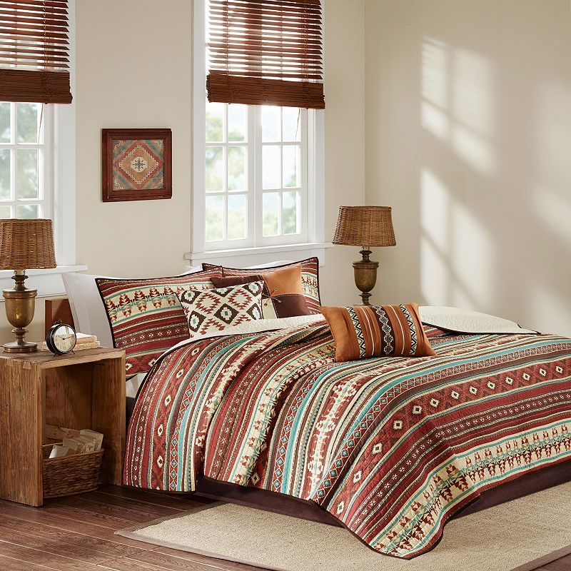 17979402 Madison Park 6-piece Davy Quilt Set with Shams and sku 17979402