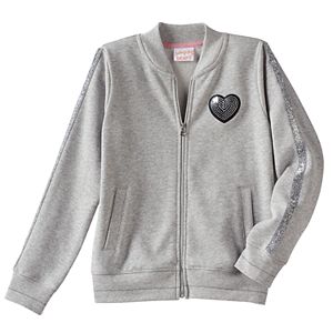 Girls 4-10 Jumping Beans® Sequin Bomber Jacket