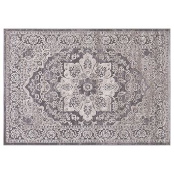Concord Global Thema Serapi Framed Floral Rug