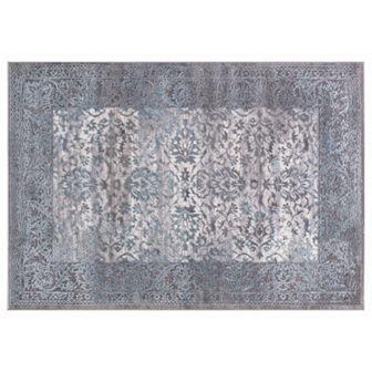 Concord Global Thema Vintage Framed Floral Rug