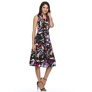 Women's Dana Buchman Crepe Fit & Flare Dress