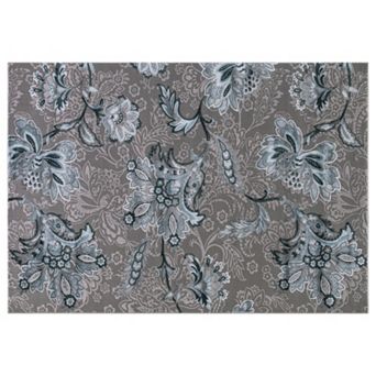 Concord Global Thema Jacobean Floral Rug