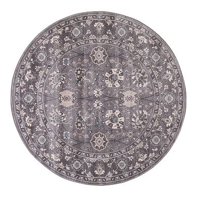 Concord Global Lara Vase Framed Floral Rug