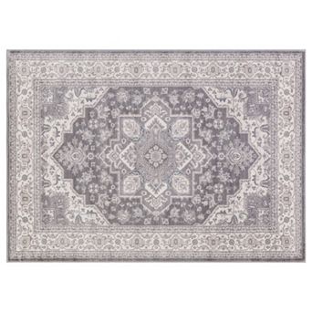 Concord Global Lara Heriz Framed Floral Rug