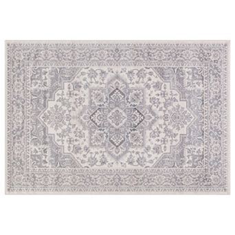 Concord Global Lara Heriz Framed Floral Rug
