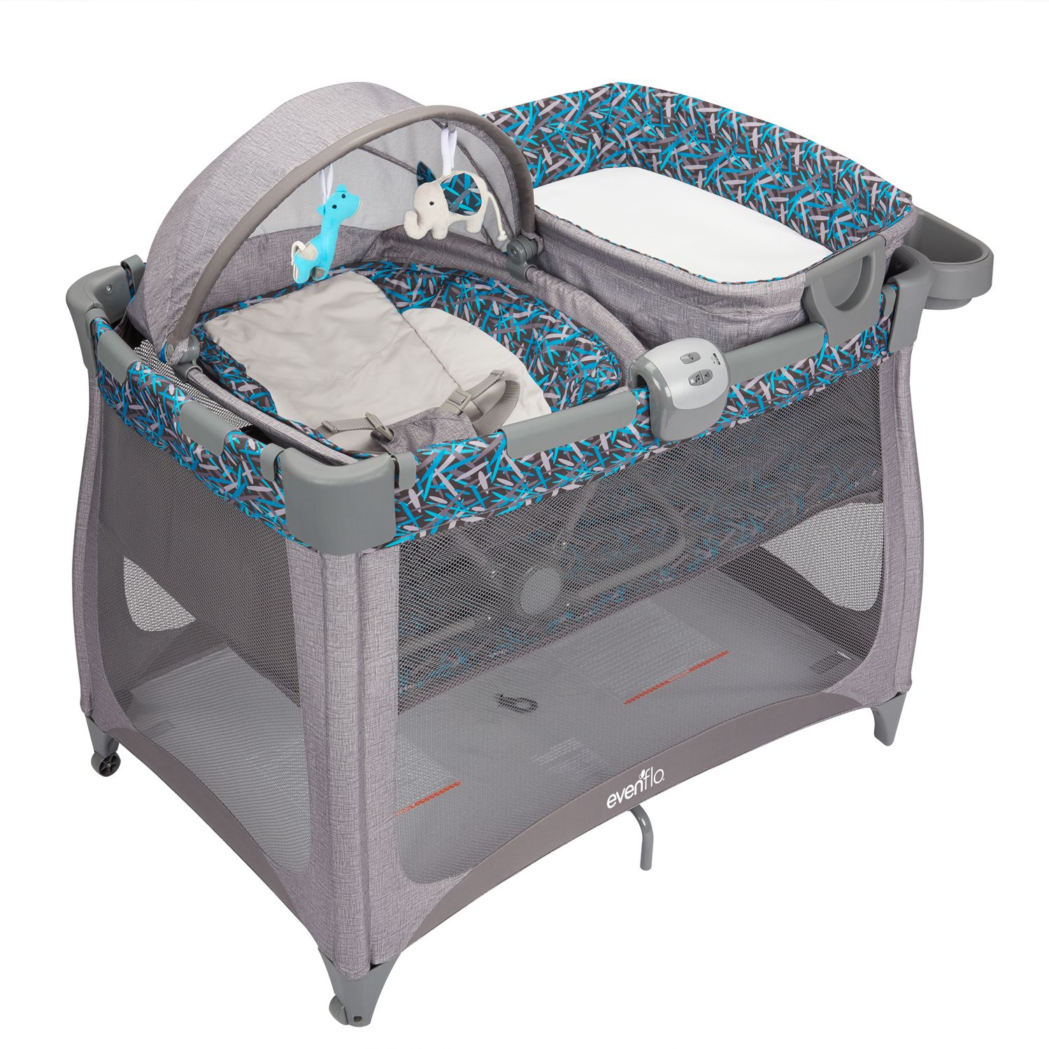 evenflo playpen set up