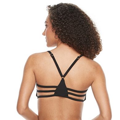 Women's S.O.S. Sun Ocean Sand Strappy Bra-Sized Bikini Top 