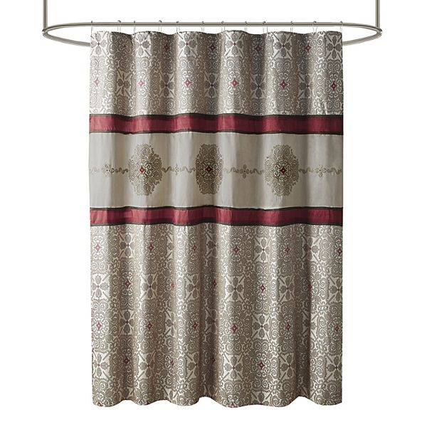 Madison Park Blaine Embroidered Shower Curtain