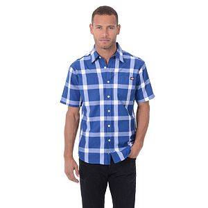 Men's Dickies Classic-Fit Plaid Button-Down Shirt