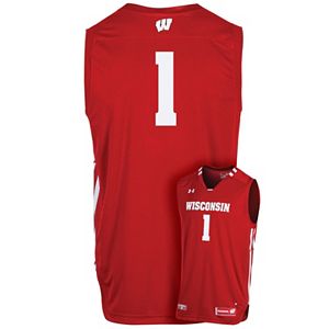 Men's Under Armour Wisconsin Badgers Replica Basketball Jersey