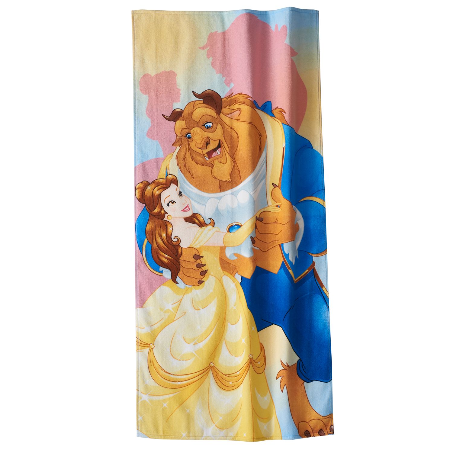 beauty and the beast beach towel