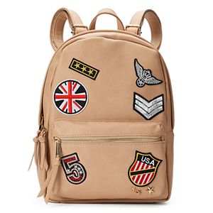 Yoki Embroidered Patches Backpack
