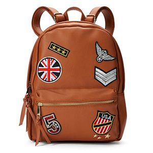 Yoki Embroidered Patches Backpack