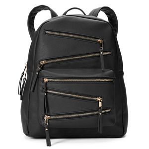 Yoki Zigzag Zipper Backpack