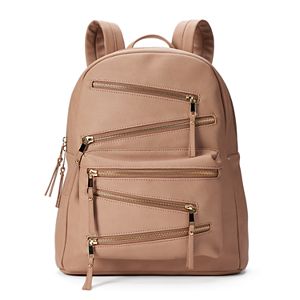 Yoki Zigzag Zipper Backpack