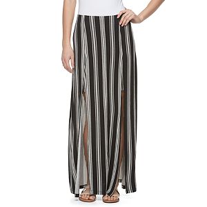 Juniors' Candie's® Double Slit Maxi Skirt