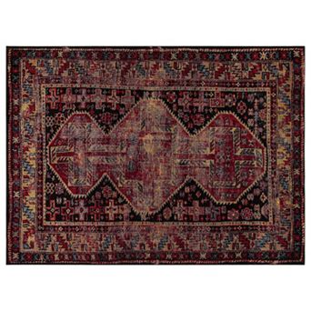Concord Global Diamond Antique Framed Rug