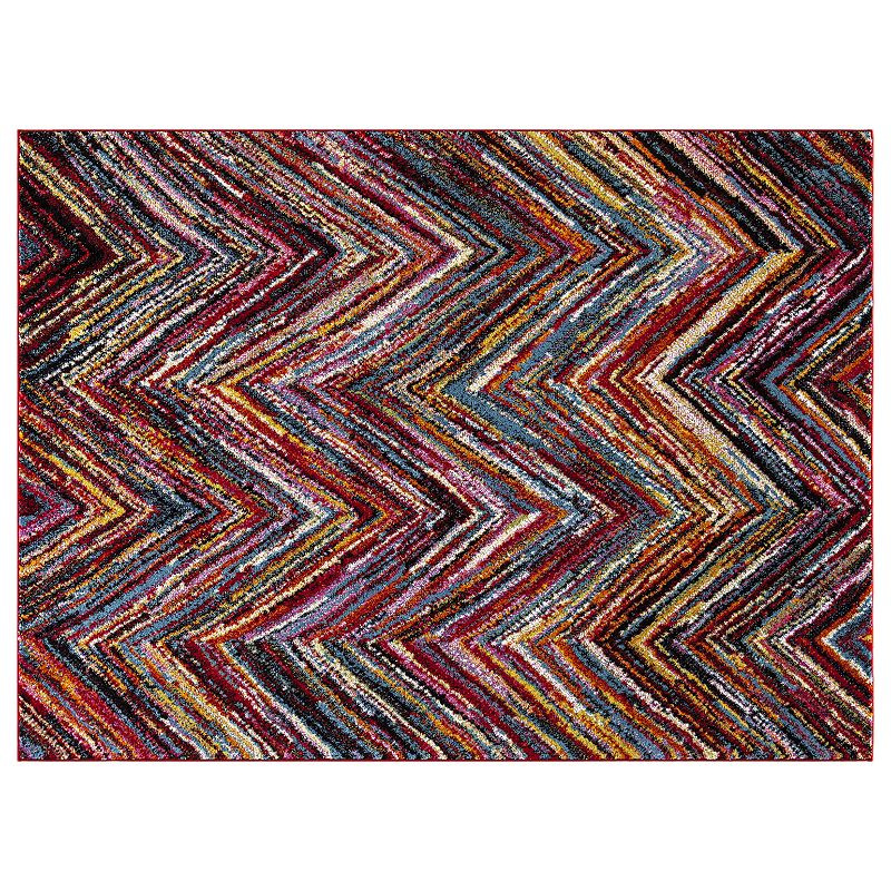 Concord Global Diamond Chevron Rug, Multi, 5X7 Ft