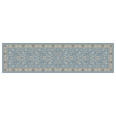 Concord Global Kashan Bergama Framed Floral Rug