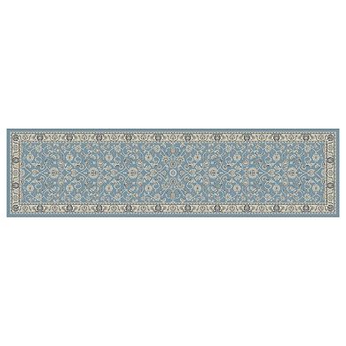 Concord Global Kashan Bergama Framed Floral Rug