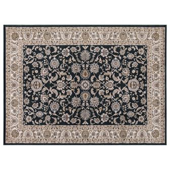 Concord Global Kashan Bergama Framed Floral Rug